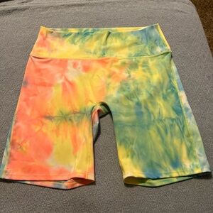 Zenana Colorful Tie-Dye Women's Shorts 3x
Pink yellow blue green athletic